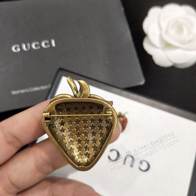 GUCCi飾品 古馳限量版耳環 Gucci最新滴膠 草莓耳釘  zgbq1197